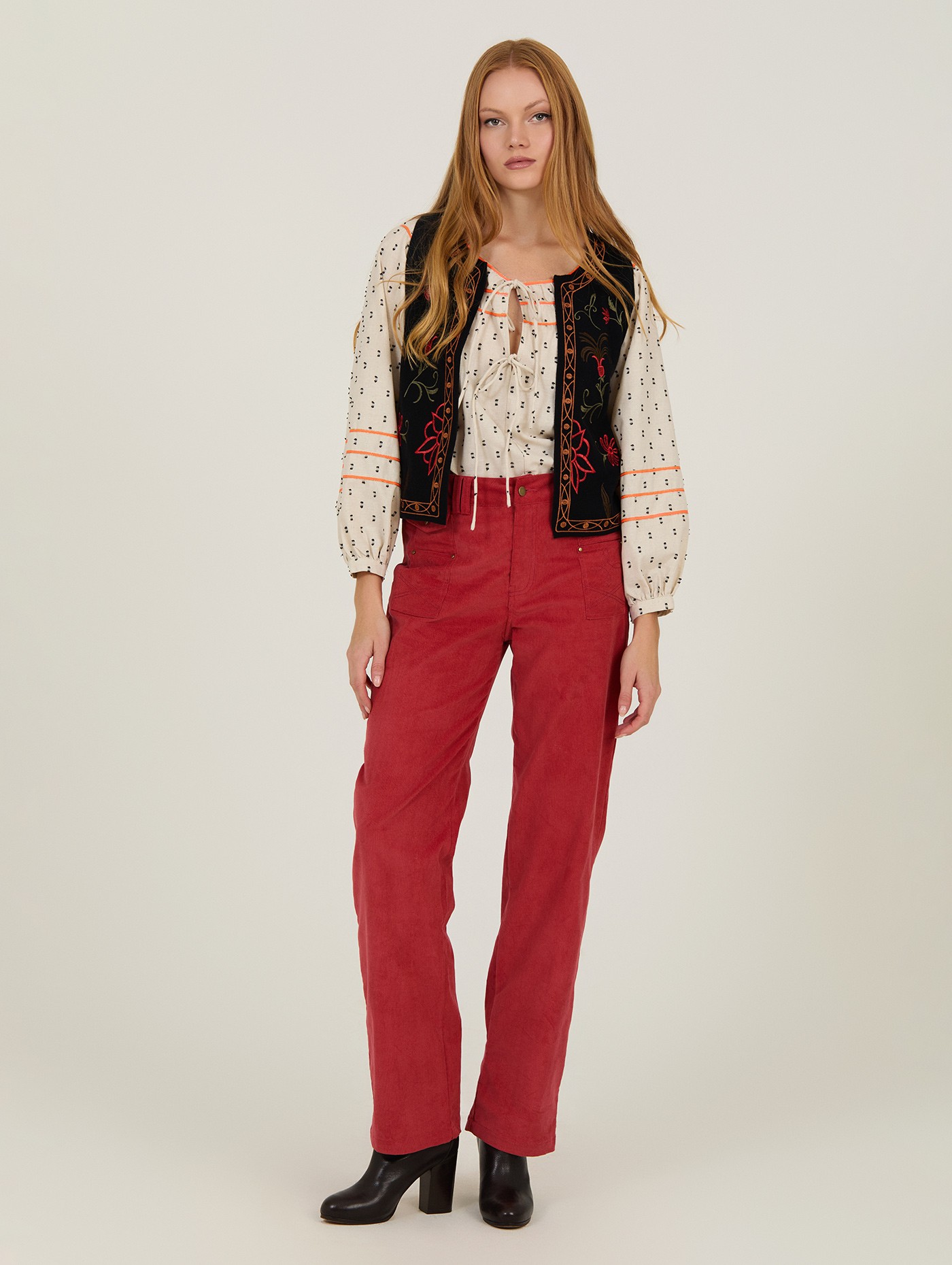 Pantalón largo micropana de MEISIE