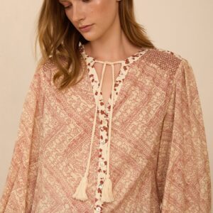 Blusa estampada con smock de MEISIE – foto 1