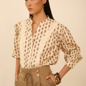 Blusa algodón estampado flores de MEISIE – foto 1