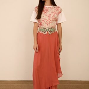 Falda-pantalón midi en crepe de MEISIE – foto 1