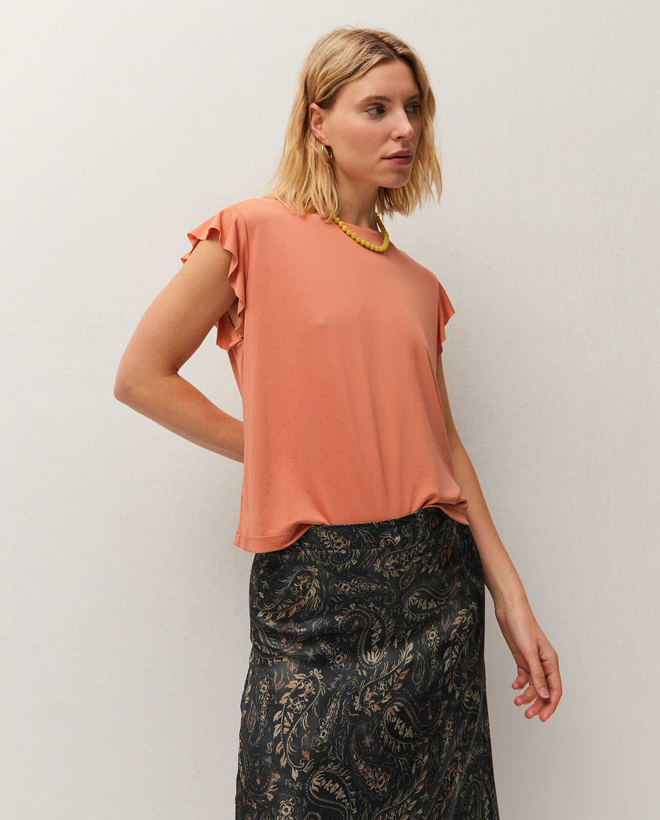 Camiseta volantes NARANJA de System Action – foto 1