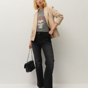 Pantalón denim bosillos tipo flare de System Action – foto 1
