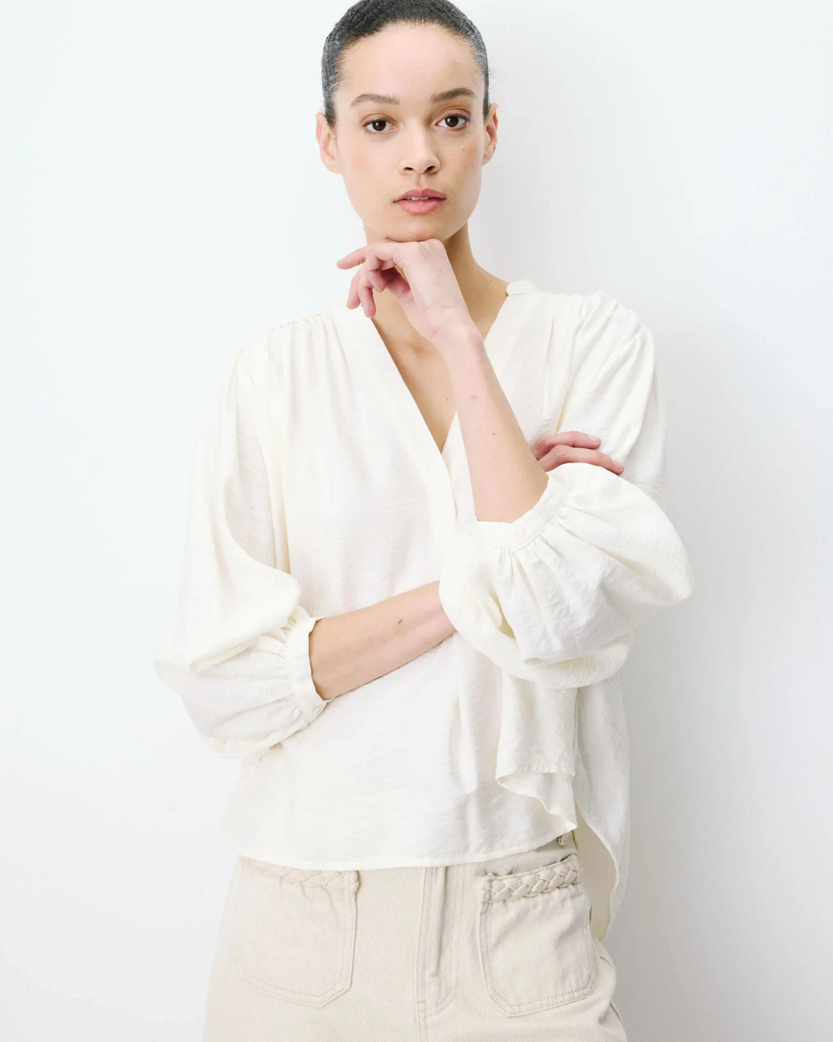 Blusa Fluida Auriane de Estilo Femenino de Grace & Mila – foto 1