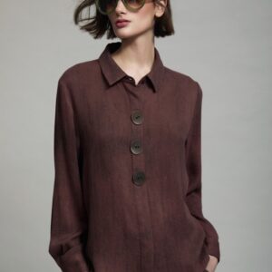 Camisa Fluida con Botonadura Frontal de SKATIE – foto 1