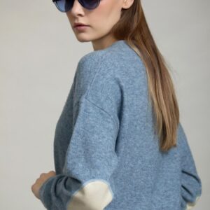 Jersey de Punto con Coderas Efecto Piel de SKATIE – foto 1