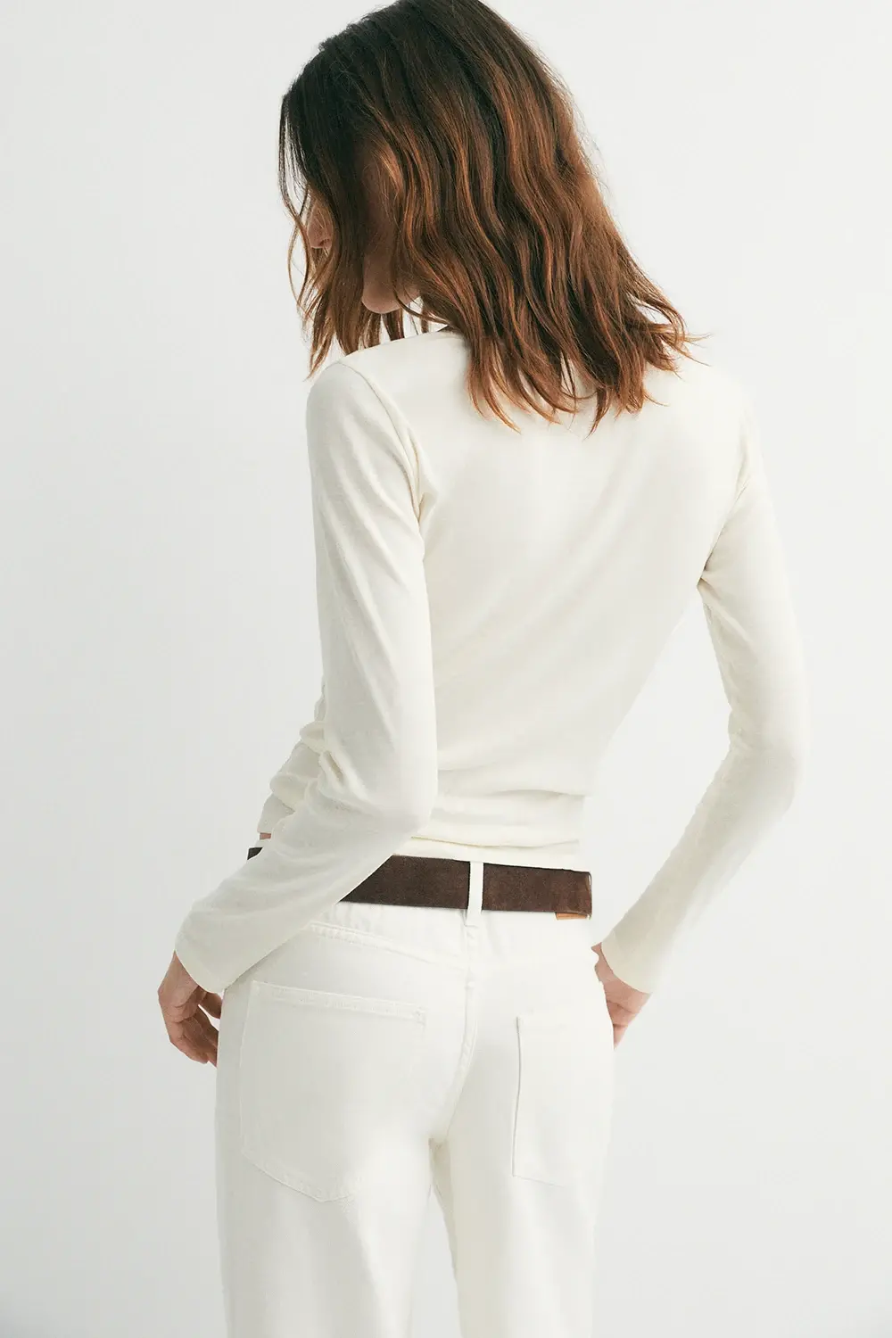 Camiseta de encaje con manga larga de eseOese – foto 3
