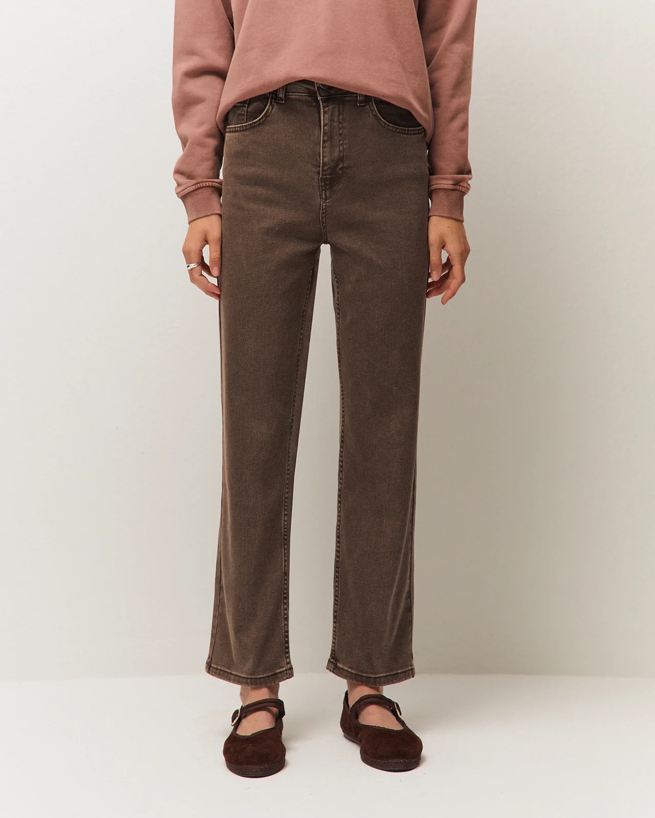 Pantalón denim corte pitillo de System Action