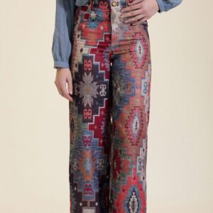 Pantalón Fluido Estampado Étnico de MEISIE – foto 1