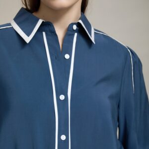 Camisa con Vivos a Contraste de SKATIE – foto 1