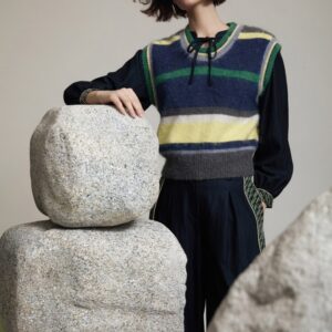 Chaleco de Punto a Rayas Intarsia de SKATIE – foto 1