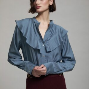 Blusa Fluida con Detalle de Volante de SKATIE – foto 1