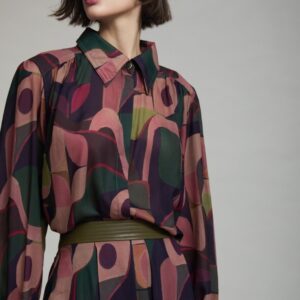 Camisa Estampada con Puños de Polipiel de SKATIE – foto 1