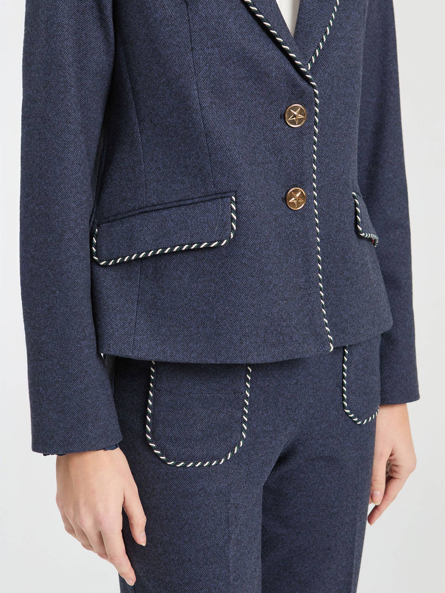 Chaqueta recta con tejido estructurado - Imagen 3