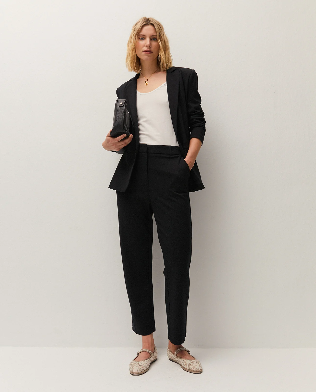 Pantalón de Traje de Corte Recto de System Action – foto 1