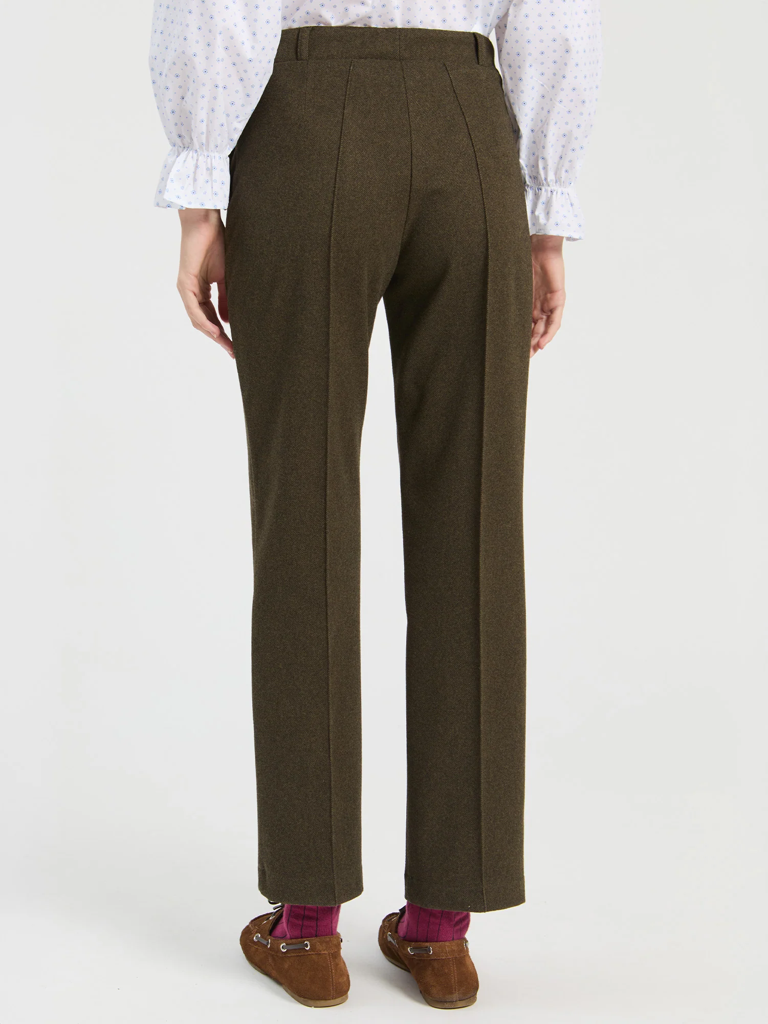 Pantalón Recto en Franela de Punto - Imagen 3