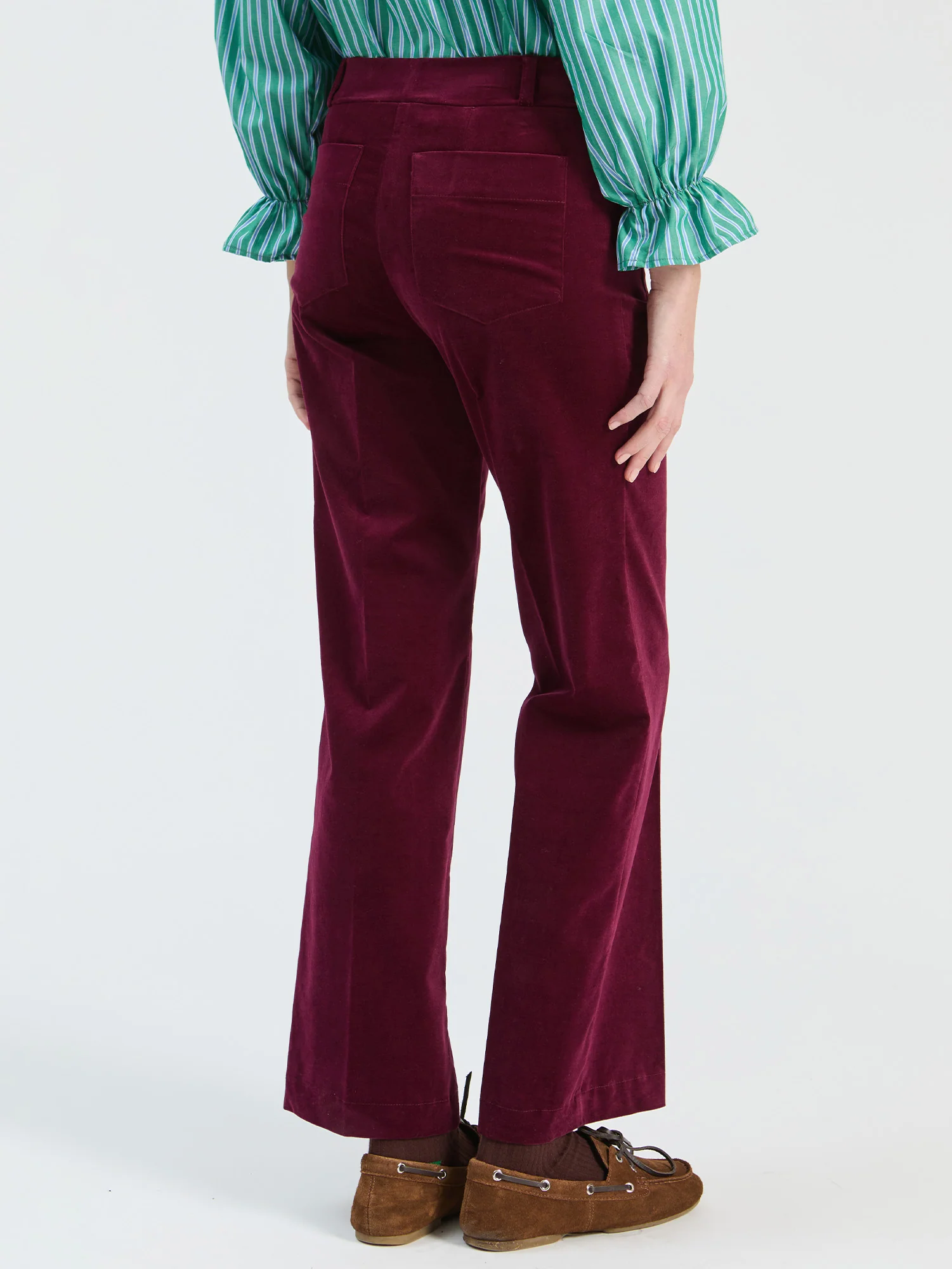 Pantalón Recto de Terciopelo - Imagen 3