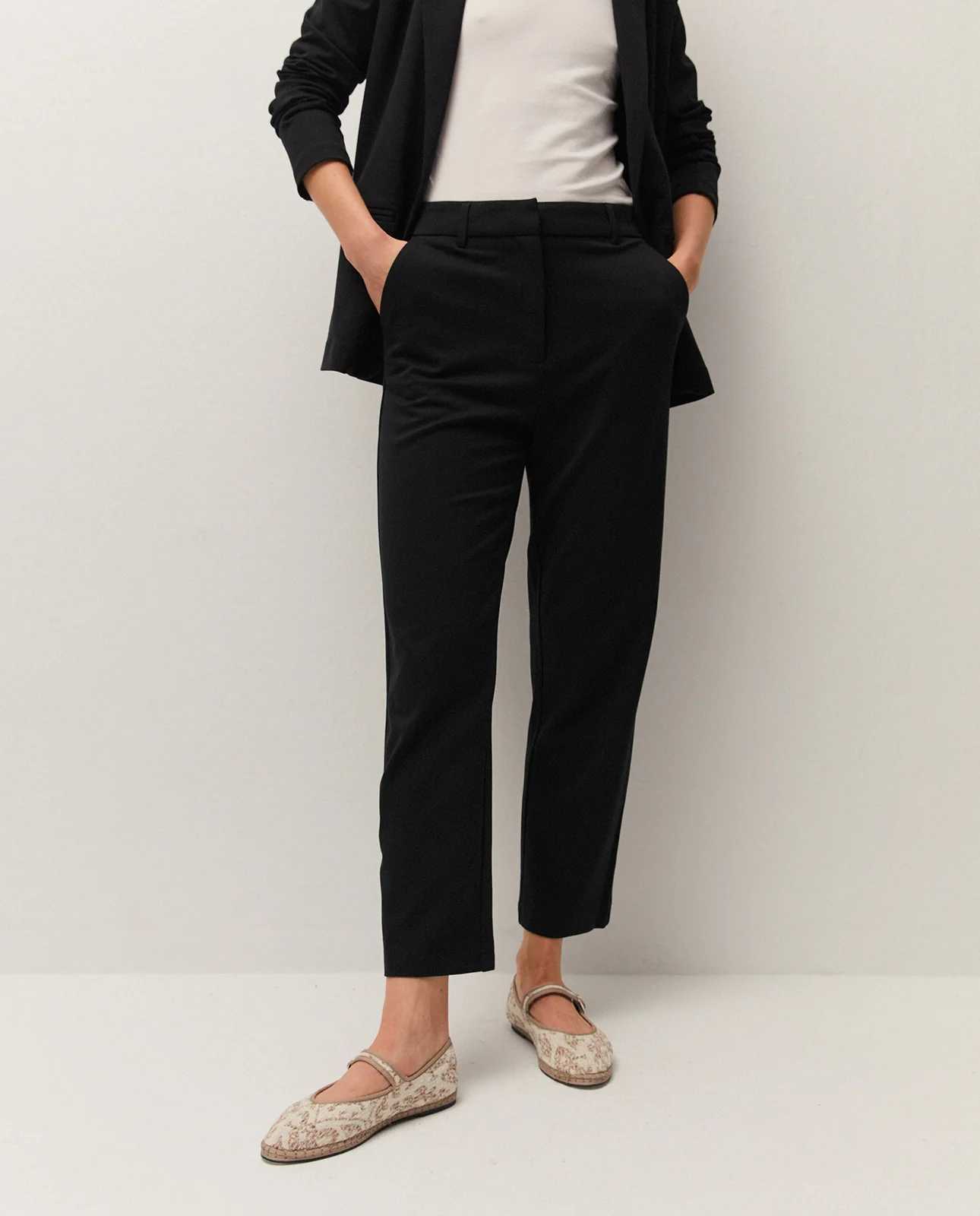 Pantalón de Traje de Corte Recto de System Action – foto 3