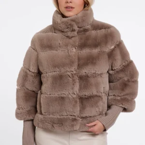 Chaqueta Casual con Puños de Canalé