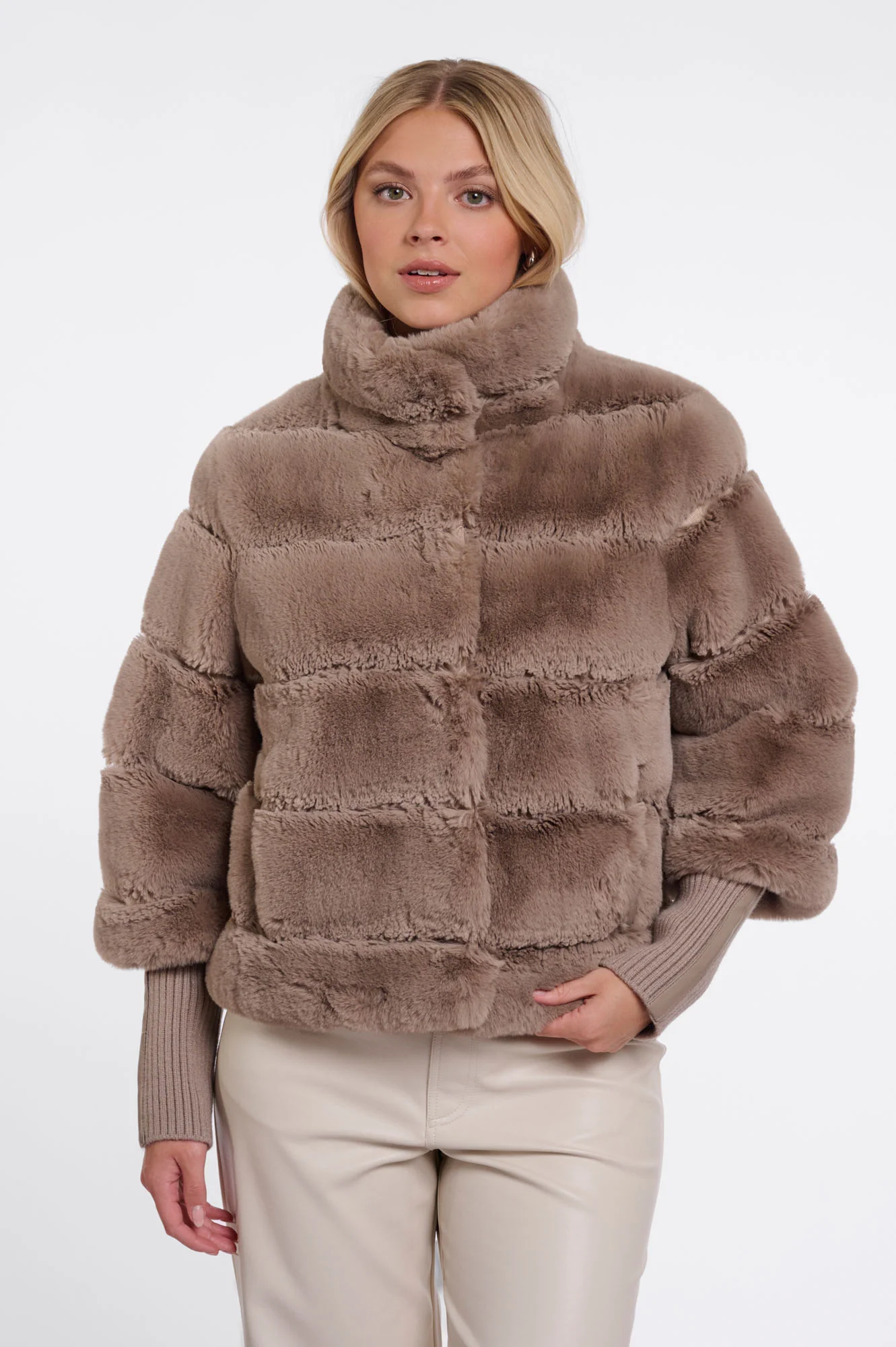 Chaqueta Casual con Puños de Canalé