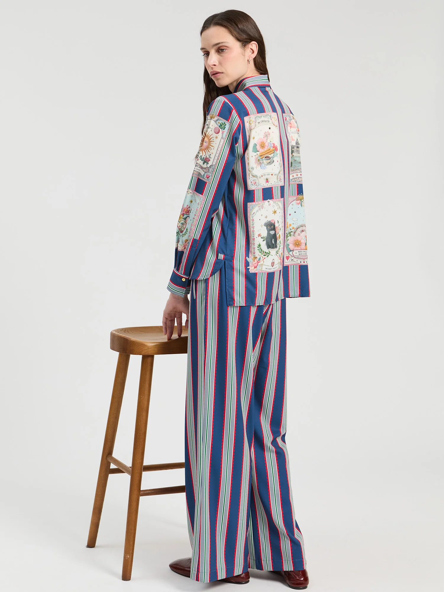 Camisa de Rayas con Estampado Madrid - Imagen 3